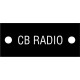 20925 - Cable tag. 'CB RADIO'. (5pcs)